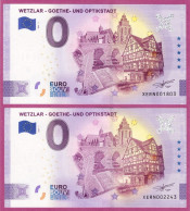 0-Euro XERN 01 2021 WETZLAR - GOETHE- UND OPTIKSTADT Set NORMAL+ANNIVERSARY - Essais Privés / Non-officiels