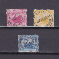 WESTERN AUSTRALIA 1898, SG# 112-114, Part Set, Wmk W Crown A, Swan, Used - Gebruikt