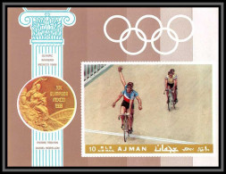 Ajman - 2557/ Bloc N° 77 B Velo Cycling Cyclisme ** MNH Tandem Racing 1969 Non Dentelé Imperf - Ajman
