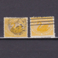 WESTERN AUSTRALIA 1902, SG# 118, 2d Yellow Shades, Wmk V Over Crown, Swan, Used - Oblitérés