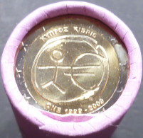 Cipro - 2 Euro 2009 - 10° Unione Economica E Monetaria (UEM) - KM# 89 - Rotolino 25 Monete - Rouleaux