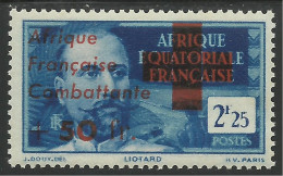 AFRIQUE EQUATORIALE FRANCAISE - AEF - A.E.F. 1943 YT 165* - Unused Stamps