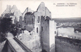 37 - CHINON - Le Chateau - Ensemble Des Ruines - Chinon