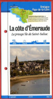 35 Ille Et Vilaine LA COTE D'EMERAUDE Presqu Ile De Saint Suliac Bretagne Fiche Dépliante Randonnées Balades - Geographie