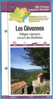 30 Gard  LES CEVENNES Villages Viganais Circuit Des Ruthènes  Midi Pyrénées Fiche Dépliante Randonnées Balades - Geographie