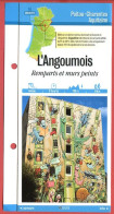 16 Charente ANGOUMOIS Remparts Et Murs Peints  Poitou Charentes Fiche Dépliante Randonnées Balades - Geographie