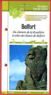 90 BELFORT Chemin Roselière A Hauts De Belfort  Franche Comté Fiche Dépliante Randonnées  Balades - Geographie