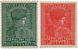 67130 MNH YUGOSLAVIA 1933 60 ANIVERSARIO DE LOS SOKOLS - Voorfilatelie