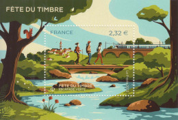 2022 France Fete Du Timbre Hiking Trains Souvenir Sheet MNH @ BELOW FACE VALUE - Ungebraucht