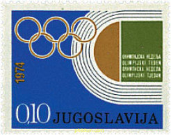 67190 MNH YUGOSLAVIA 1974 SEMANA OLIMPICA - Prephilately