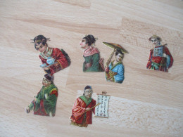 LOT DE 6 DECOUPI JAPON JAPAN  CHROMO - Enfants