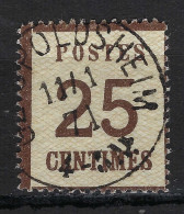 FRANCE Alsace-Lorraine Ca.1871:  Le Y&T 7b (burelage Renversé), TB Obl. CAD "Geispoldsheim" RR, Forte Cote - Usati