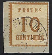 FRANCE Alsace-Lorraine Ca.1871:  Le Y&T 5, TB Obl. CAD "Niederbronn" - Gebraucht