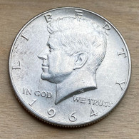 1964 D US Standard Coinage .900 Silver Coin Half Dollar , KM#202,7772 - 1964-…: Kennedy