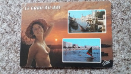 CPM  LE GRAU DU ROI GARD PIN UP FEMME NUE NU NATURISME  MULTI VUES ED ESTEL COUCHER DE SOLEIL - Pin-Ups