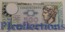 ITALIA - ITALY 500 LIRE 1974 PICK 94 UNC SERIE "W01" REPLACEMENT RARE - Allied Occupation WWII