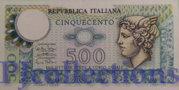 ITALIA - ITALY 500 LIRE 1974 PICK 94 UNC SERIE "W01" REPLACEMENT RARE - 2. WK - Alliierte Besatzung