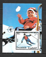 Fujeira 1972 Winter Olympic Games - INNSBRUCK IMPERFORATE MS MNH - Hiver 1976: Innsbruck