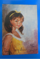 AUTOGRAPHE DE JACQUELINE FONTANGES SUR CARTE POSTALE - Pittori E Scultori