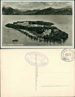 Chiemsee Vogelschau Herrenchiemsee / Herreninsel Mit Schloss 1929 - Chiemgauer Alpen