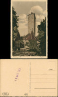 Rothenburg Ob Der Tauber Partie Am Burgtor Frau Kinder Davor 1932 - Rothenburg O. D. Tauber