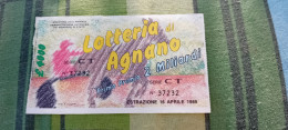 BIGLIETTO LOTTERIA DI AGNANO 1989 - Lotterielose