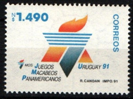 1991 Uruguay 7th Pan American Maccabiah Games Sports Emblem #1369 ** MNH - Uruguay