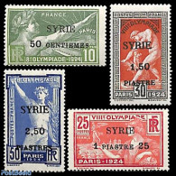 Syria 1924 Olympic Games 4v, Unused (hinged), Sport - Olympic Games - Syrien