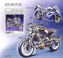Central Africa 2019 Motorcycles S/s, Mint NH, Transport - Motorcycles - Motorfietsen