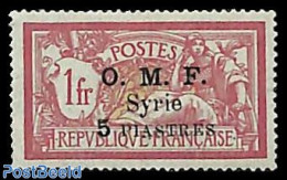 Syria 1921 5p On 1fr, Stamp Out Of Set, Unused (hinged) - Syrien