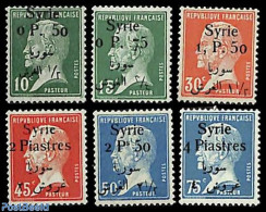 Syria 1924 Louis Pasteur, Overprints 6v, Unused (hinged) - Syrien