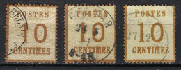 FRANCE Alsace-Lorraine Ca.1871:  Lot De Y&T 5, B à TB Obl. CAD - Usados