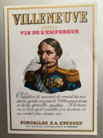 20114 - Suisse Villeneuve Vin De  L'Empereur Napoléon III - Autres & Non Classés