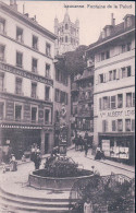 Lausanne VD, La Palud Animée, Fontaine Et  Attelage (12) - Lausanne