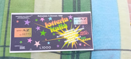 BIGLIETTO LOTTERIA ITALIA 1980 - Biglietti Della Lotteria