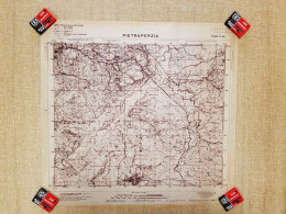 Grande Carta Topografica Pietraperzia Sicilia Lucido I.G.M. 1970 Scala 1:25.000 - Geographische Kaarten