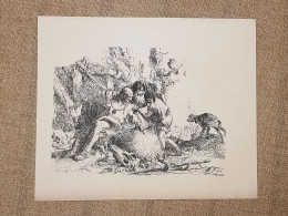 Maghi E Bambino Madre E Bambini Giambattista Batista Tiepolo Incisione Del 1896 - Avant 1900