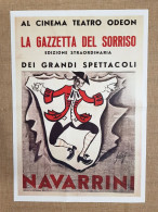 Manifesto Grandi Spettacoli Navarrini Ristampa Di Storica Locandina Cm 35x50 - Autres & Non Classés