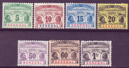 Senegal 1906 Segnatasse Y.T.4/7,9/11 */MH VF/F - Impuestos