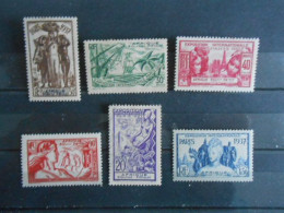 A.E.F. YT 27/32 EXPOSITION COLONIALE PARIS* - Unused Stamps