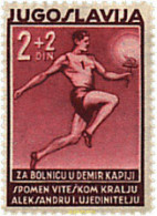 667959 HINGED YUGOSLAVIA 1938 A BENEFICIO DEL SANATORIO PARA FERROVIARIOS - Prephilately