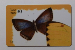 PAPILLON Avec Ailes Déployées - Butterfly - Carte Téléphone Prépayée EMIRATS ARABES UNIS / Prepaid Card ETISALAT - Vlinders