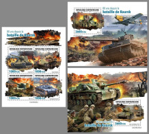 CENTRAL AFRICA 2023 MNH 80 Years Battle Of Kursk Schlacht Bei Kursk M/S+2S/S – OFFICIAL ISSUE – DHQ2422 - Guerre Mondiale (Seconde)