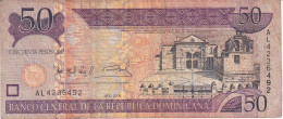 BILLETE DE REP. DOMINICANA DE 50 PESOS ORO DEL AÑO 2006 SERIE AL (BANKNOTE) - Dominicana