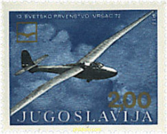 67183 MNH YUGOSLAVIA 1972 13 CAMPEONATOS DEL MUNDO DE PLANEADORES - Prefilatelia