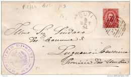 1884  LETTERA CON ANNULLO  BUTI PISA - Storia Postale