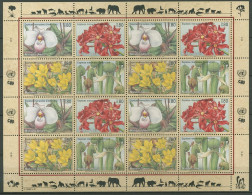 UNO Genf 1996 Gefährdete Arten: Flora 288/91 ZD-Bogen Postfrisch (C14239) - Blocks & Sheetlets