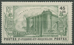 Saint-Pierre Et Miquelon 1939 Französische Revolution 194 Mit Falz - Nuevos