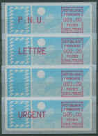 Frankreich AZM 1985 Taube Satz 1,80/2,20/3,20/5,00 ATM 6.11 Xd ZS 2 Postfrisch - 1985 Papel « Carrier »