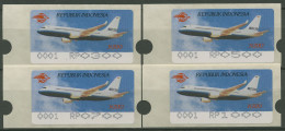 Indonesien 1996 ATM AIR SHOW Flugzeuge Automat 1, 4 Werte, 5.1e Postfrisch - Indonesien